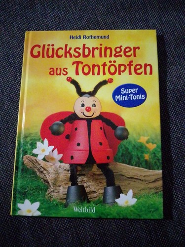 Buch tontöpfe basteln mini - buch,