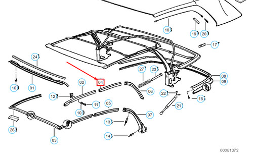 Neu bmw e36 cabrio verdeck - neu,