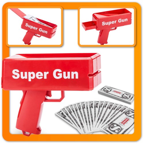 Super money gun spielzeug geld - gun,
