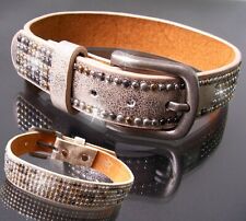 Stiefelband Leder Nieten