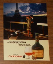 Seltene Werbung COGNAC COURVOISIER - Ausgesprochen französisch - Eiffeltum 1981