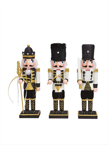 Nussknacker 3er set 25cm - nussknacker,