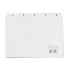 Leitregister A6 A-Z quer weiß