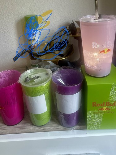 Red bull trinkbecher - trinkbecher, led