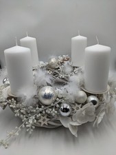 Adventskranz Kugel Feder Stern