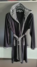 Vossen Bademantel Damen S schwarz Kimono-Stil  Kapuze  neu, ungetragen ohne OVP 