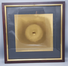 Bild im Rahmen KUPFER GRAFIK OP Art 70ger BARBARA Lüdinghausen ca.47x47cm (1)