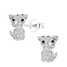 Ohrringe Hund 925 Silber