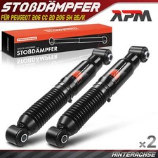 2x Stoßdämpfer Gasdruck Hinten für Peugeot 206 CC 2D 206 SW 2E/K Schrägheck Van
