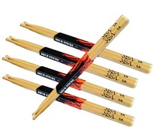 Drum-Sticks/Schlagzeug-, Trommelstöcke,5/Paar-10Stück,Gr-5A-Holz-Kopf-MSA !n