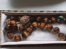 Antik Halskette braun Achat