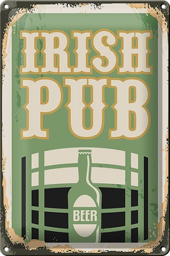 Schild blech retro made - schild,