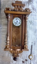 Regulator Pendeluhr Wanduhr Pendel RA Holz Vintage Retro