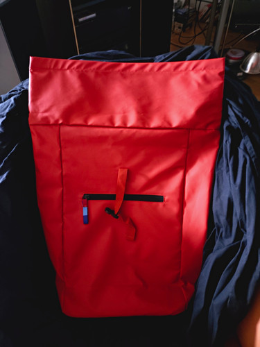Rucksack rot rolltop mit - rolltop,