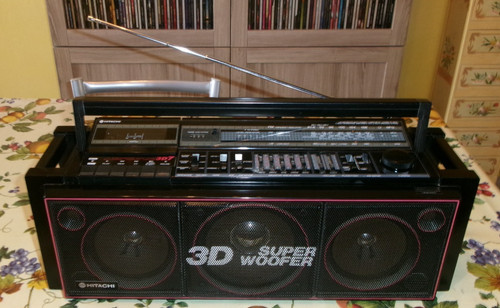 Hitachi radio boombox trk - radio,