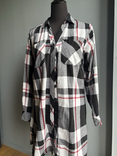 Hemdkleid kariert langarmig - kariert,