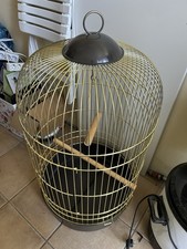 vogelkäfig Rund Groß Golden mit Zubehör 100 Cm