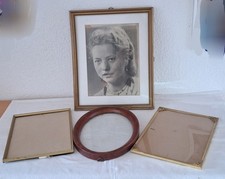 4 alte Bilderrahmen - eckig