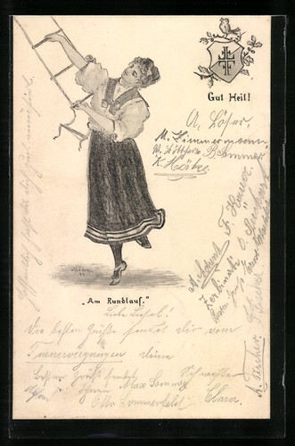 Künstler dame rundlauf - am,