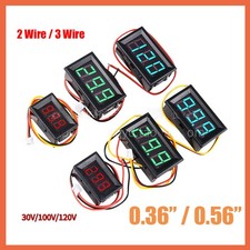 LED Voltmeter Einbau Spannung Digital LED Anzeige 0.56 0.86 Zoll| 2.5~120V Farbe