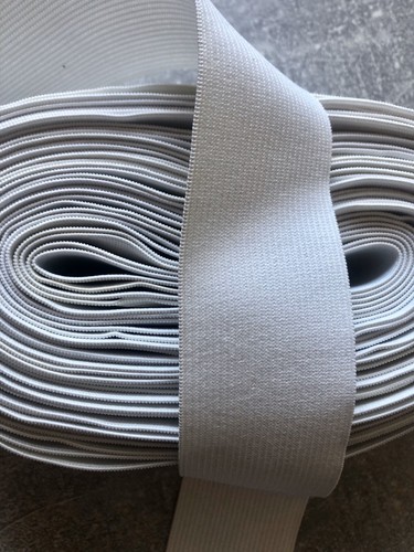 Meterware gummiband 40mm weiss - meterware,