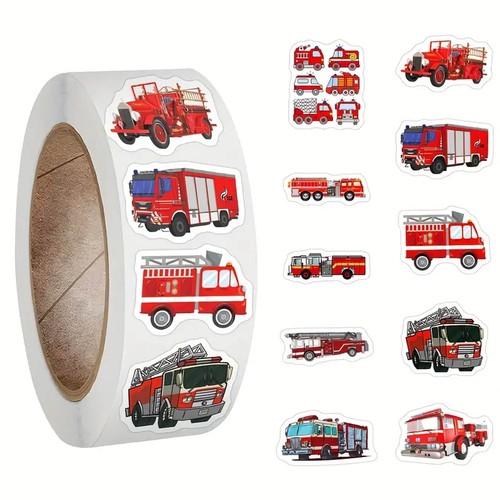 500 stück feuerwehr sticker - 500,
