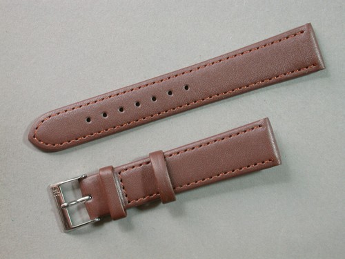 Echt leder uhrenarmband braun - echt,