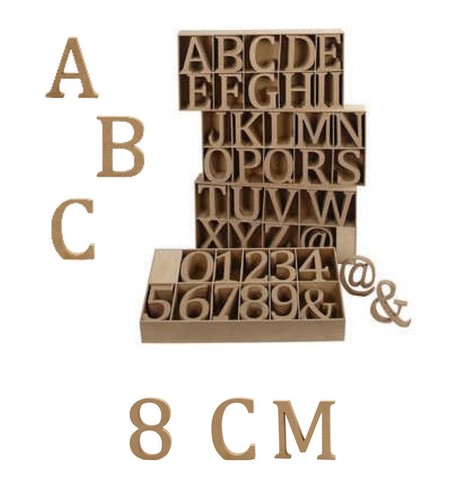 Buchstaben aus mdf - 8,