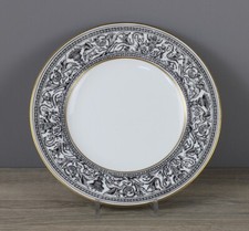 Wedgwood Florentine schwarz Goldrand Kuchenteller Dessertteller Ø 20,5 cm TOP
