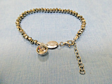 0292-925 Silber Armband m Danburit alt Lang 19 Breit 4,5 mm  Gewicht 5,6 Gramm