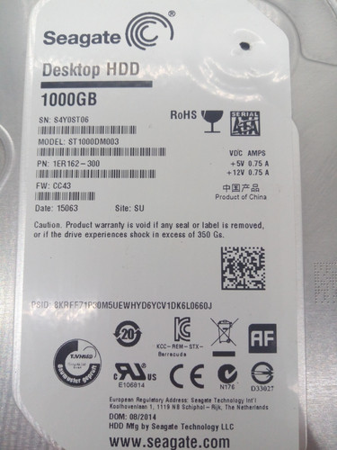 Seagate st1000dm003 hdd - seagate,