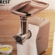 Neu Silvercrest Küchenwerkzeug 350W Elektrischer Fleischwolf Maschine mit Zubehör 