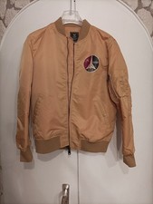 Bomberjacke Gelb CCCP Fliegerjacke L/XL Bomber Jacke Blouson Airforce Russia 