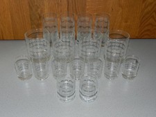 Ingrid Glas • 17 Gläser Polka Dots Punkte • Schnapsgläser • Vintage 70er 80er