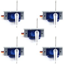 5x Servo Weichenantrieb - Spur 0, H0, TT, N, Z - Servoantrieb Unterflur - SG90