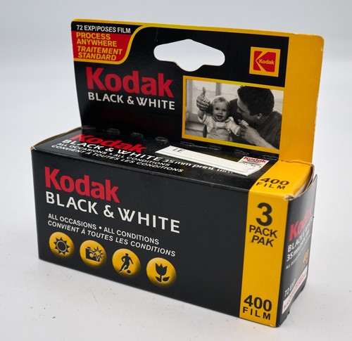 Kodak 35mm black white 400 - black, &