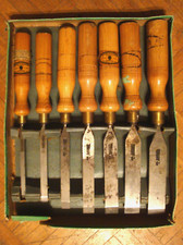 7 Stechbeitel MAWHOOD'S PALM TREE SHEFFIELD - !! TOP !!