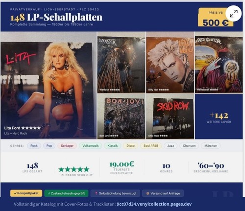 148 schallplatten - 148, –