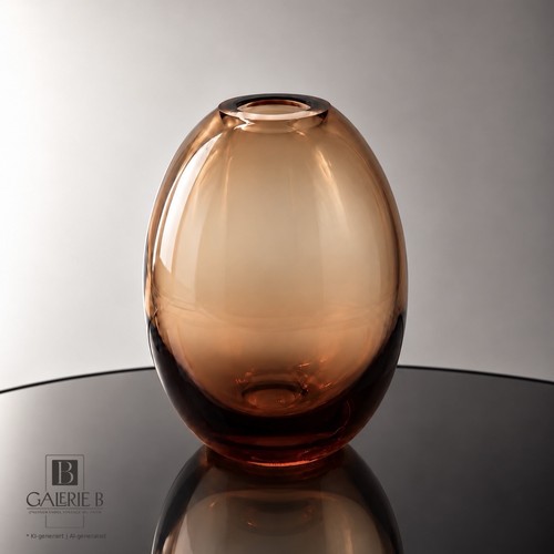 Design glas vase rauchglas - glas,