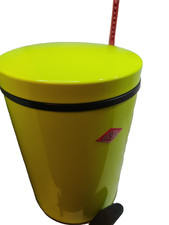 WESCO Treteimer Grün – Robuster Mülleimer aus legiertem Stahl, Retro Design, Top