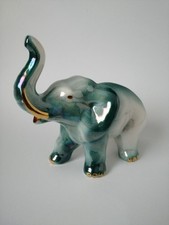 Dekofigur Elefant aus Keramik – 18 cm – Handarbeit - Keramik Figur