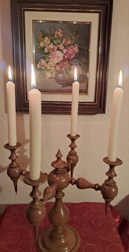 Holz kerzenständer - holz,