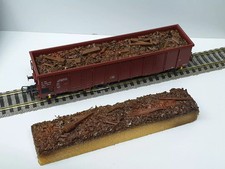 H0 Ladegut Eisen Schrottladung rostig für 4achs. offen Güterwagon  Piko EAOS