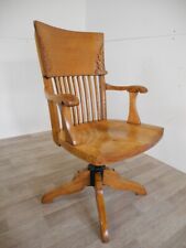 Antik Schreibtischstuhl Drehstuhl um 1900  USA JS Ford Johnsen & Co Büro Nr.