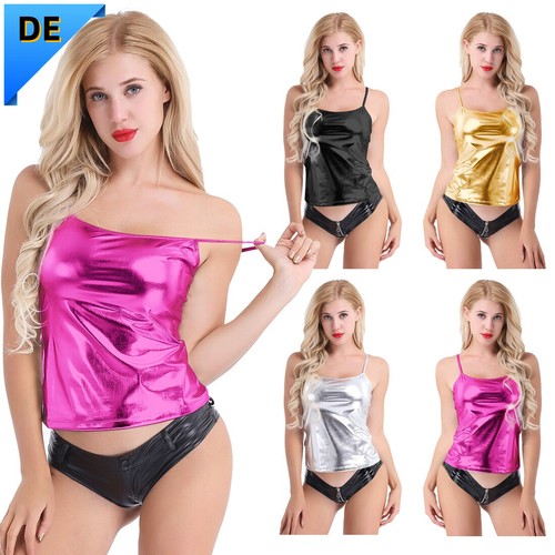 Damen wetlook tops - damen,