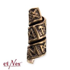 Bartperle Runen Bronze