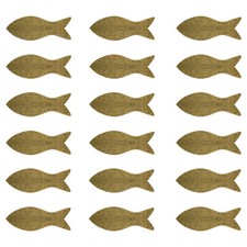 Holz fische tischdeko taufe - tischdeko,