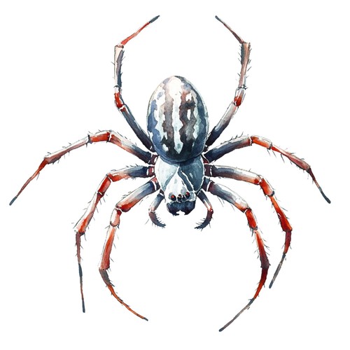 Sticker spinne - 2x,