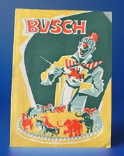 Programm Heft Circus BUSCH