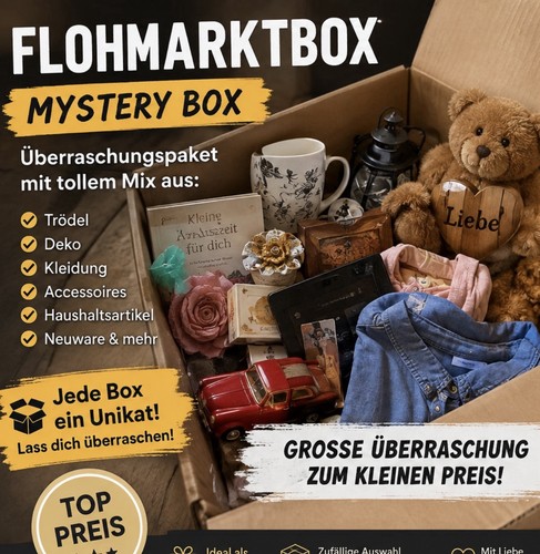 Flohmarkt kiste - flohmarkt,